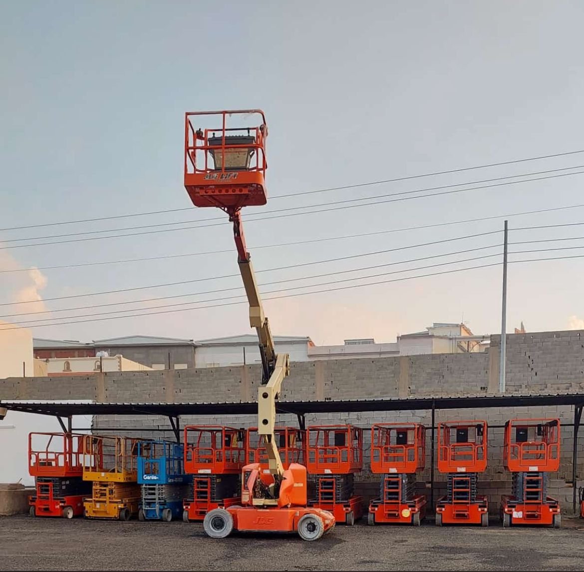 Industrial equipment rental fleet